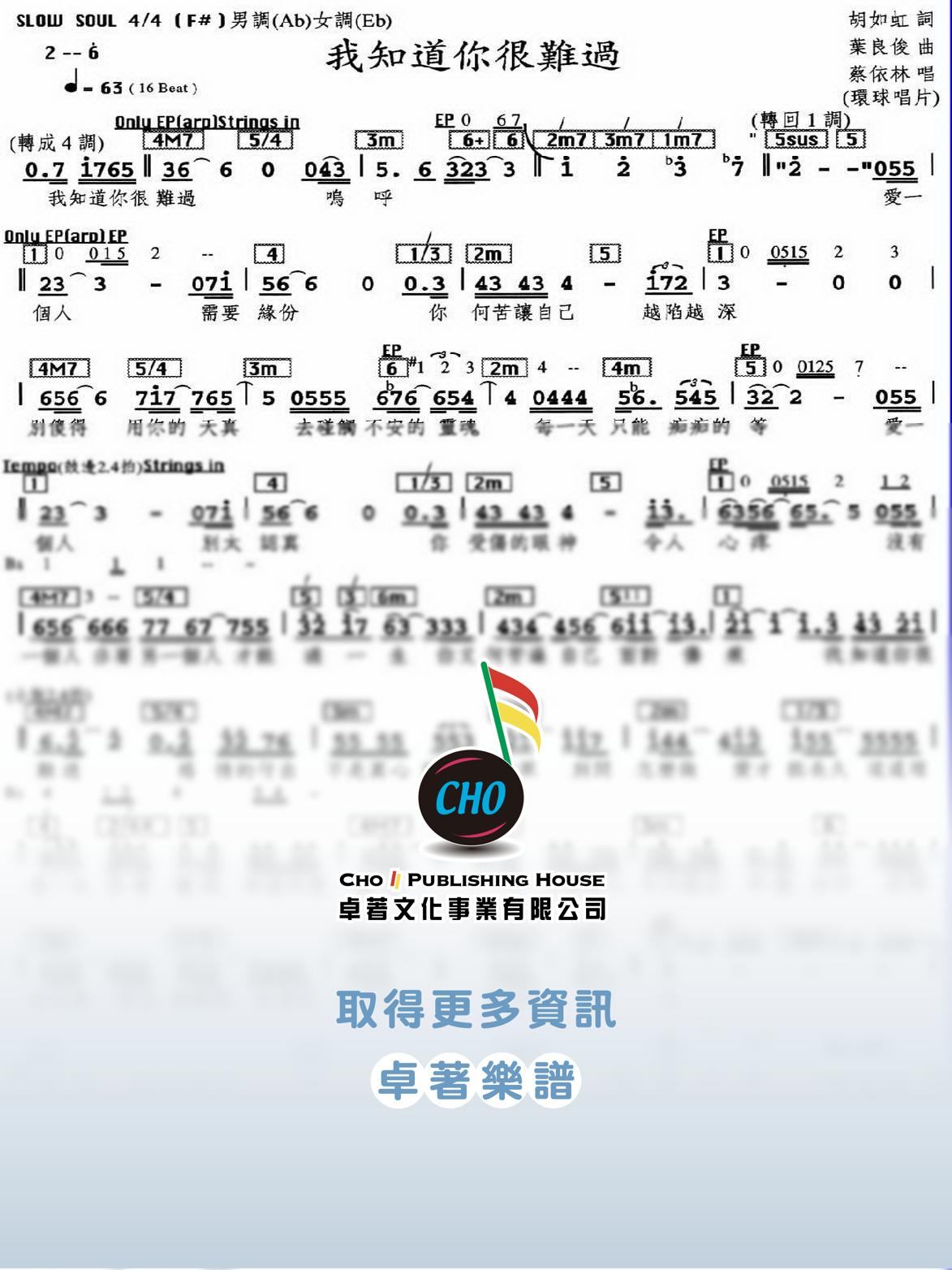 我知道你很難過